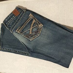 BKE Women's Boot Cut Jeans in Dark Blue